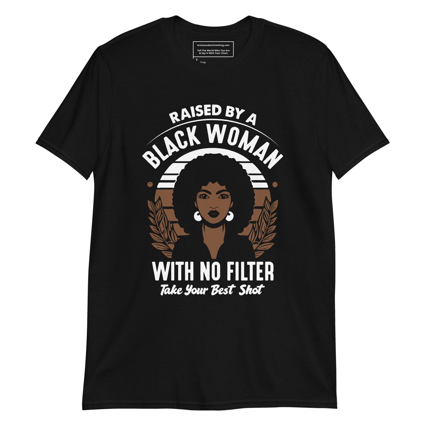 Black Woman No Filter White Ink