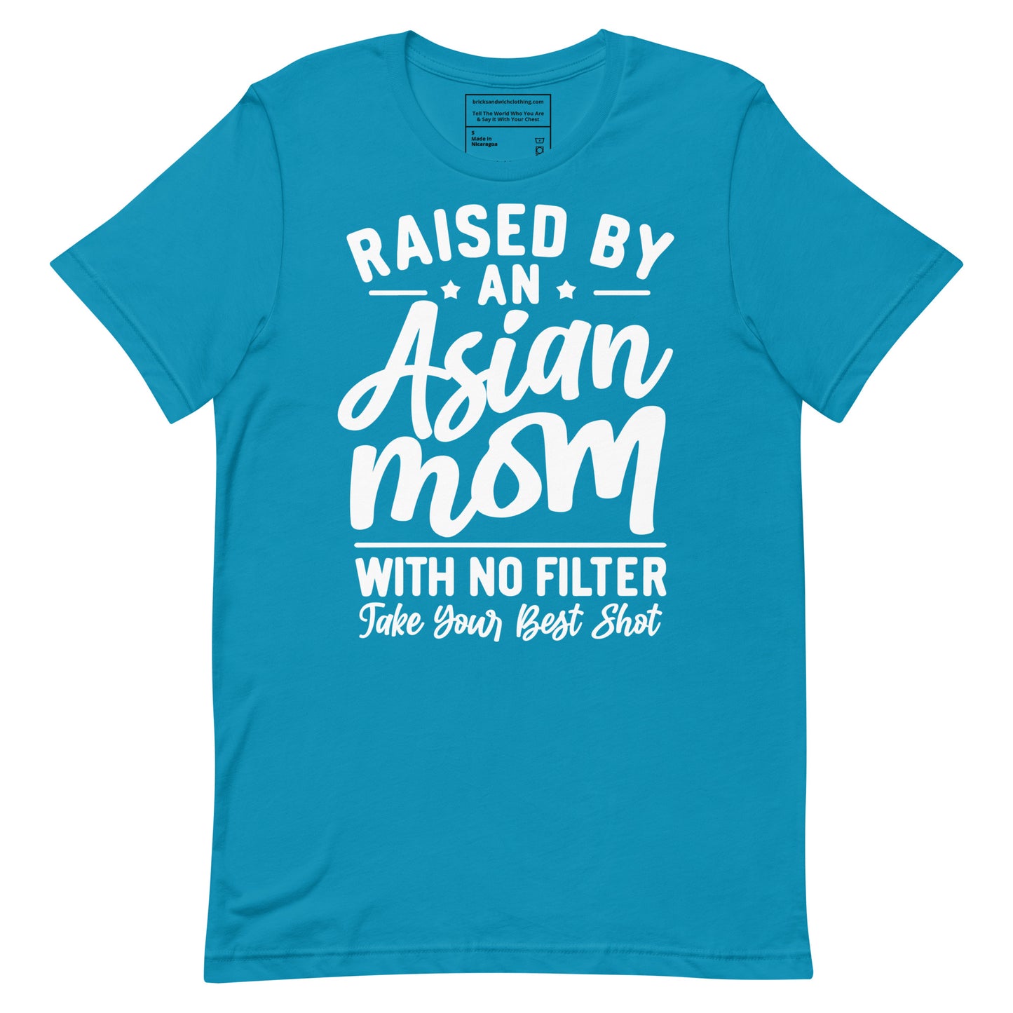 Asian Mom No Filter T-Shirt White Ink