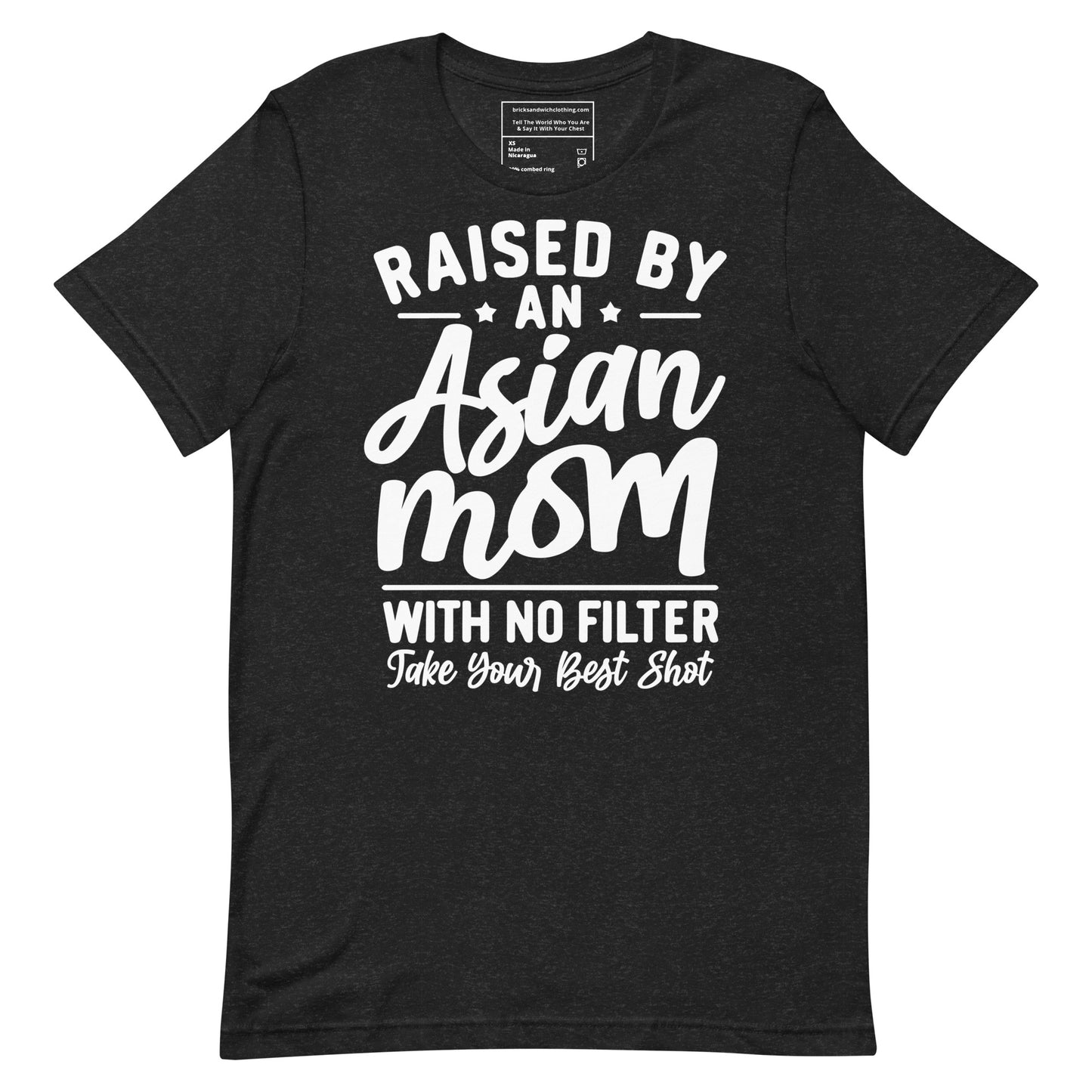 Asian Mom No Filter T-Shirt White Ink