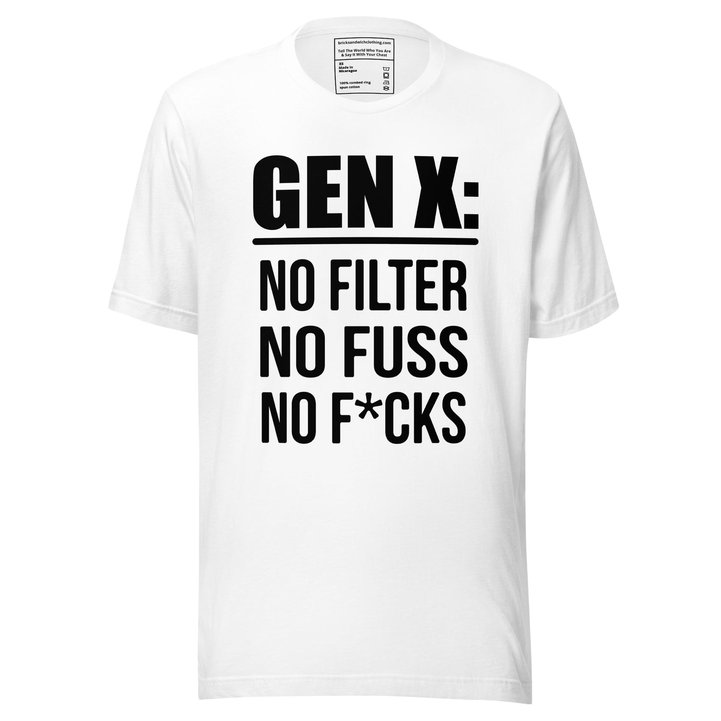Gen X No Filter Fuss Fx Black Ink